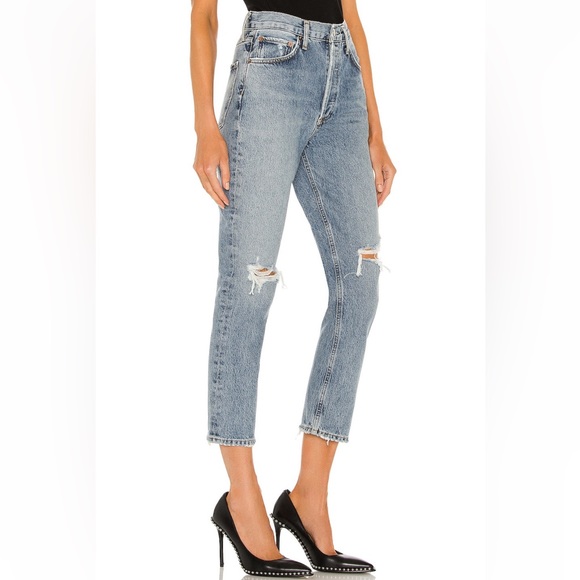 Agolde Riley High Rise straight crop - Escalate Wash size 26 - Picture 2 of 3